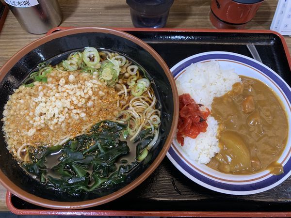 「カレーライスセットそば 600円」@信州そば本陣 ルミネエスト新宿店の写真