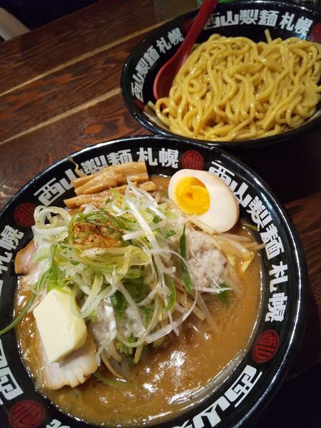 「味噌タンつけ麺890円(味濃いめ・油多め・クーポンバター）」@北のらーめん 美空の写真