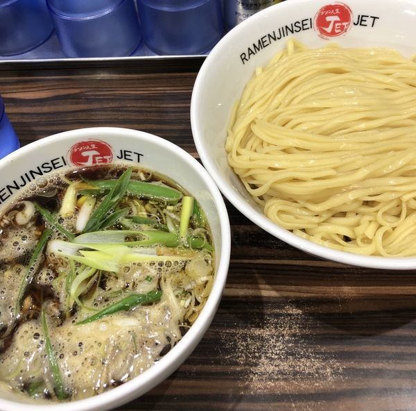 「醤油つけ麺」@ラーメン人生 JET 福島本店の写真