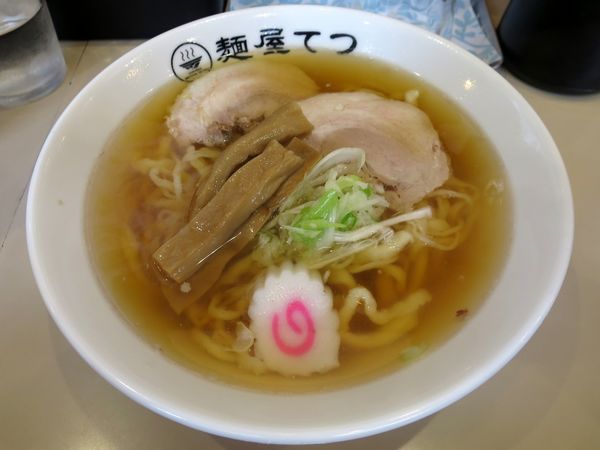 「ラーメン ６３０円 ※麺硬め」@麺屋 てつの写真