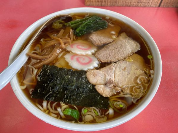 「ワンタンメン　600円」@栄楽の写真