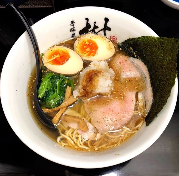 「【期間限定】さんまラーメン(とろとろ味付玉子)」@芳醇煮干 麺屋 樹の写真
