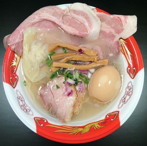 「宍道湖しじみ中華蕎麦 琥珀　しじみ中華蕎麦＜塩＞＋特製トピ」@大つけ麺博 美味しいラーメン集まりすぎ祭の写真