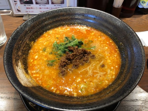 「白ゴマ汁有り担担麺　￥９００」@中国名菜 來杏 担担麺房 シンフォニー豊田ビル店の写真