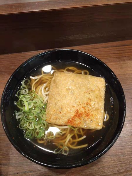 「きつね駅そば（380円）」@えきそば 姫路駅店の写真