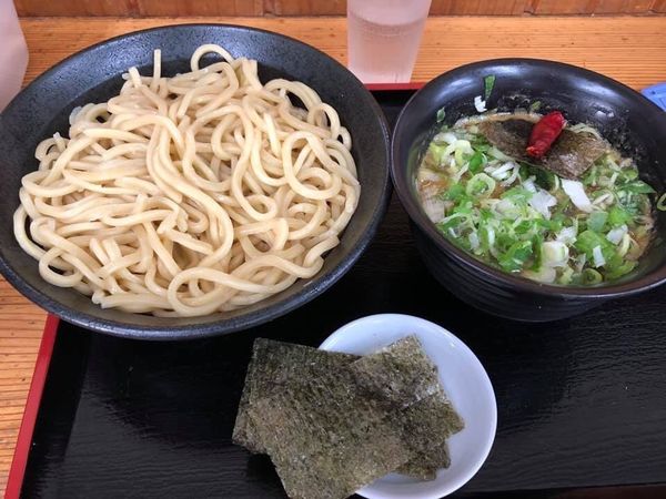 「カレーつけ麺ネギ増し海苔増し」@つけめん・らあめん 福は内の写真