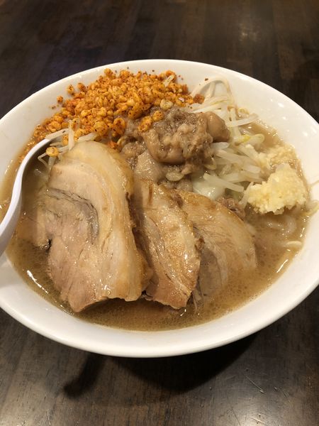 「小ラーメン＋豚マシ」@ラーメンパワースポット 厚木店の写真