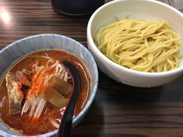 「辛味噌つけめん」@味噌麺処 花道庵の写真