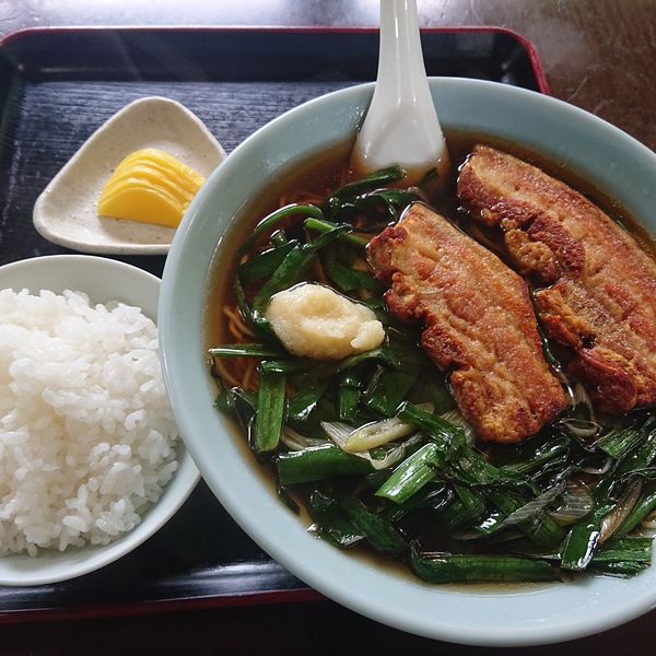 「スタミナらーめん(醤油)830円、半ライス(100円)」@らーめん武尊の写真