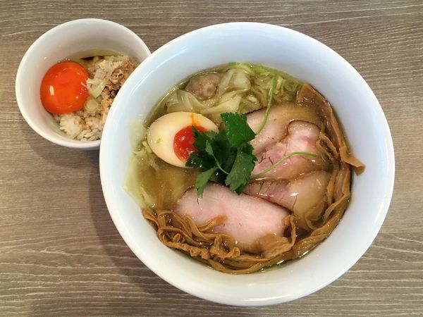 「特製三位一体 ＋ 玉子かけご飯」@中華そば 和渦 TOKYOの写真