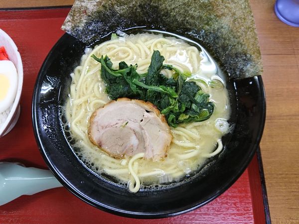 「塩ラーメン（ハーフマシライスセット、硬め、薄め、多め）」@ライスとらーめん立川家 いせさき店の写真
