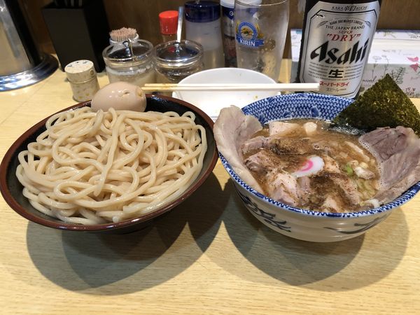 「つけチャーシュー+ビール」@くり山の写真