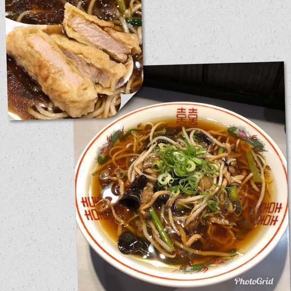 「限定・きのこあんかけの排骨湯麺¥850」@中華蕎麦 瑞山（ZUIZAN）の写真