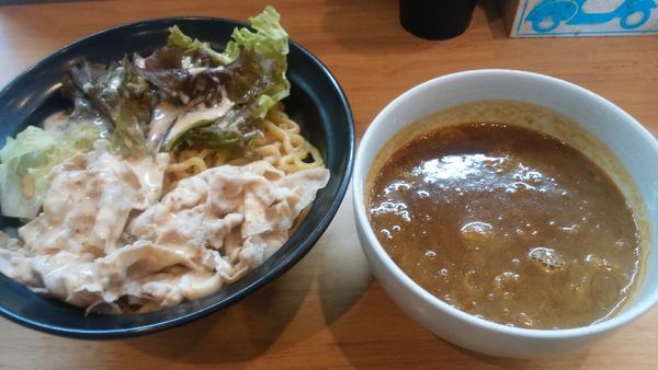 「カレーつけ麺850円」@極太めん ひでまる 千波店の写真