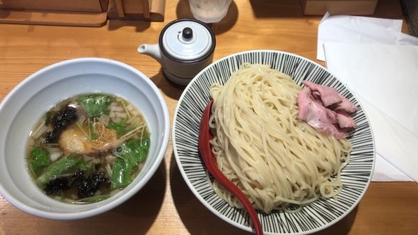「塩つけ麺 中盛り」@焼きあご塩らー麺 たかはし 上野店の写真