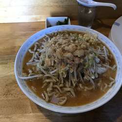 味噌ラーメン麺増し ニンニクの芽
