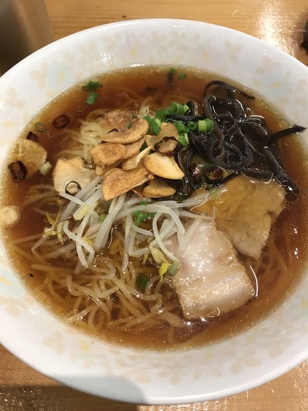 「ニンニクラーメン」@やいろ亭 ひろめ店の写真