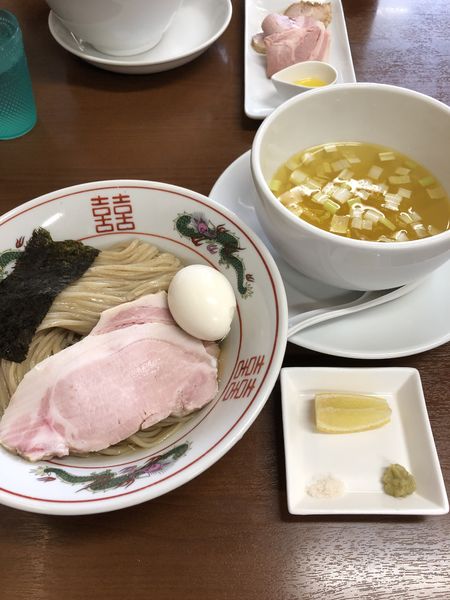 「【限定】昆布水つけ麺（塩）¥900＋味玉¥100」@塩らーめん 千茶屋の写真