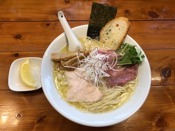 「濃厚鶏白湯(塩)+半ライス」@上気元 いただきの写真