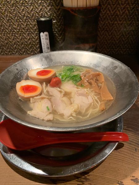 「鯛塩らーめんTP煮卵」@らーめん 極 本店の写真