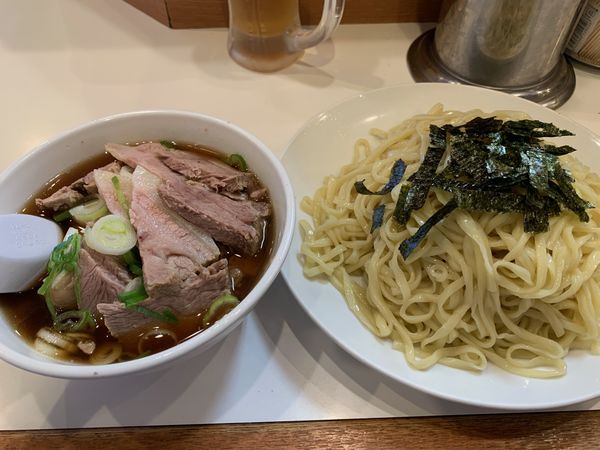 「チャーシューざるらぁめん(大盛無料)　1150円」@らぁめん ほりうち 新橋店の写真