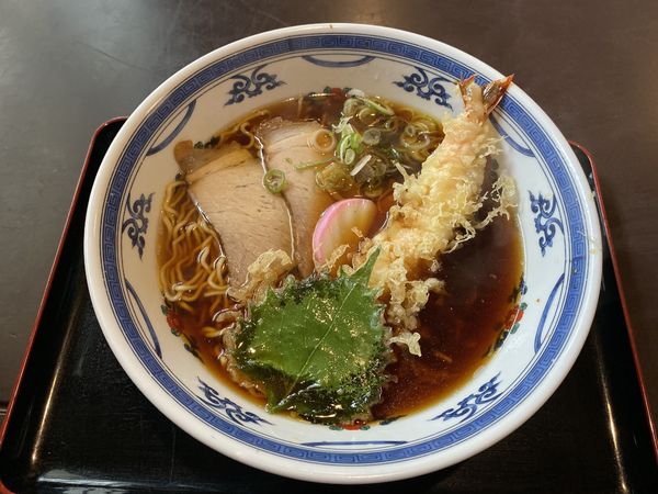 「天ぷら中華そば　800円」@角浅の写真