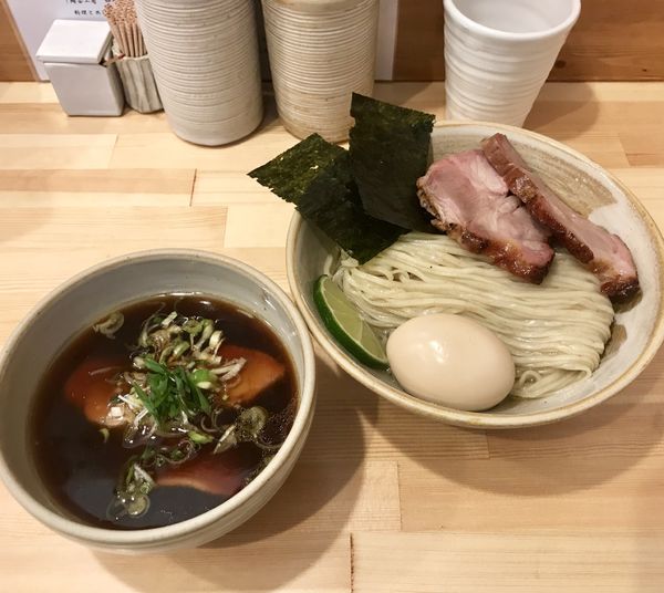 「特製鰹昆布出汁醤油つけ麺」@迂直の写真