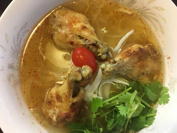 「【限定】ケイジャンチキン塩らーめん 700円」@らーめん 竜屋の写真