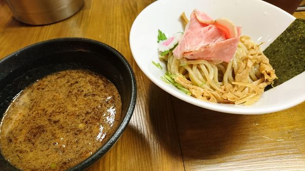 「【夜】濃厚魚介つけ麺」@馳走麺 狸穴の写真