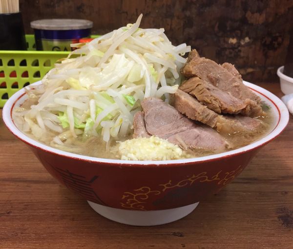 「小ブタ(ヤサイニンニク)」@ラーメン二郎 品川店の写真