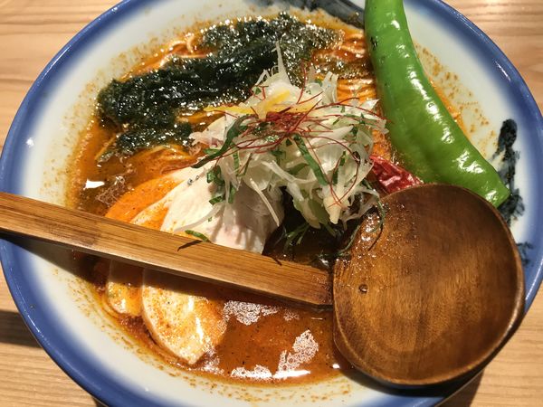 「柚子辛紅らーめん(4丁目)」@AFURI 辛紅 新宿サブナードの写真