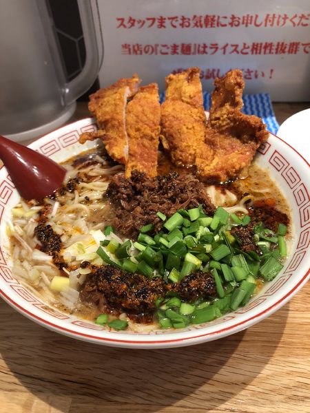 「パーコー担々麺1000円」@ごま麺 鉢と棒の写真