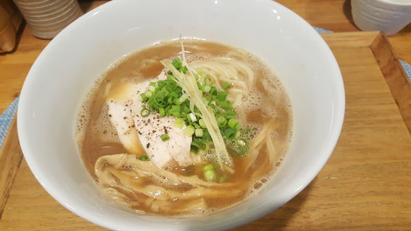 「シャモ白湯の生姜鶏そば（限定）」@中華蕎麦 はざまの写真