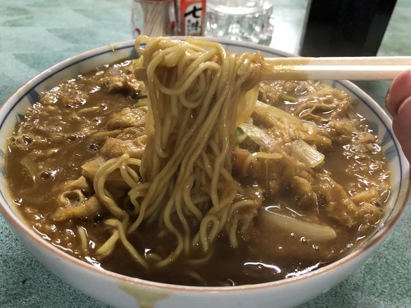 「カレーラーメン大盛カツトッピング」@食堂 二葉の写真