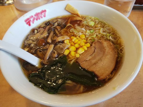 「【限定】きのこ醤油ラーメン」@テンホウ 松本渚店の写真