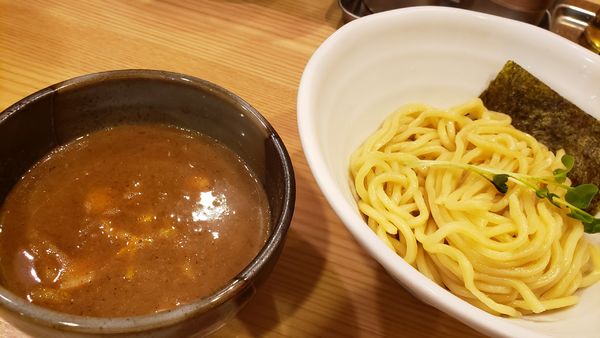 「豚骨魚介つけ麺800円」@常陸 景虎の写真
