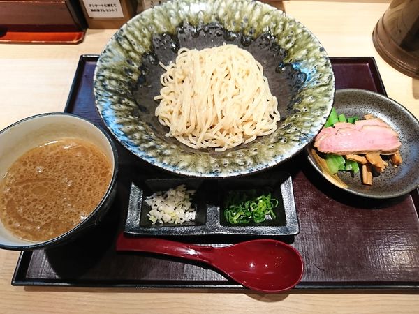 「鰹重ね鴨つけそば(940円)」@銀座 鴨そば 九代目 けいすけの写真