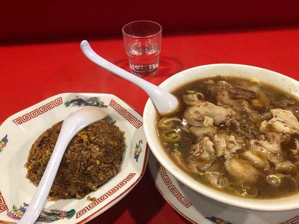 「ラーメン＋焼飯1250円」@末廣ラーメン本舗 仙台駅前分店の写真