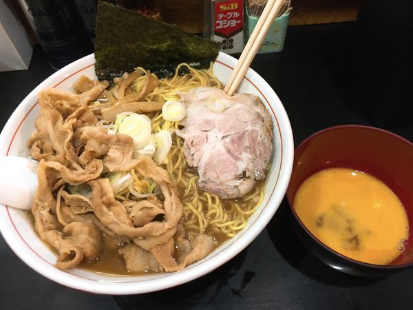 「純正(ヒロポン) 100 大盛 + ツケダマ」@一条流がんこ総本家分家四谷荒木町の写真