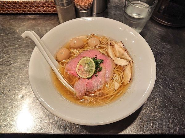 「松茸煮干蕎麦」@さんじの写真