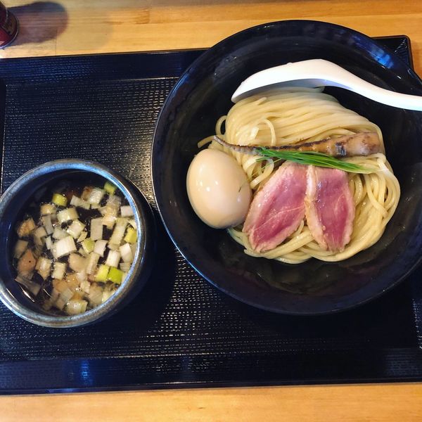 「鴨汁つけ麺  普通  味玉」@鴨麺 あら井の写真