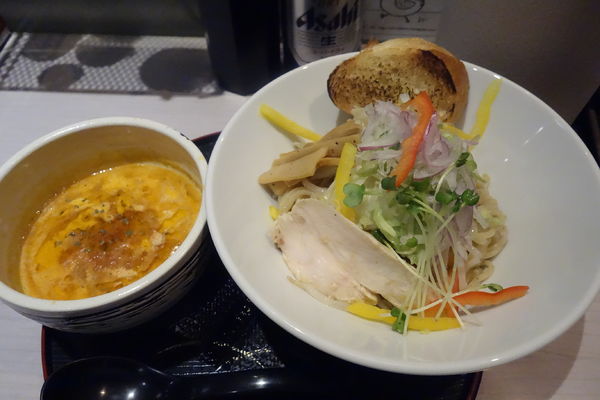 「【限定】オマール海老のビスク風つけ麺」@仙臺らーめん 味噌 三礎の写真