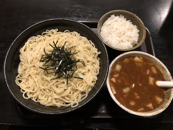 「カレーつけ麺細麺中盛り」@秋田ラーメン はまの写真