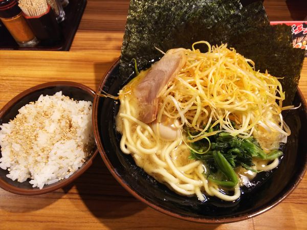 「ネギラーメン のり増し」@横浜家系ラーメン 壱角家 門前仲町店の写真