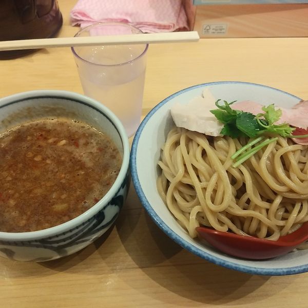 「辛つけ麺大盛り」@麺屋 狢〜むじな〜の写真