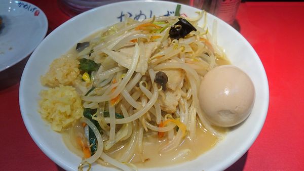 「濃厚タンメン+からあけセット+味玉」@濃厚タンメン かめしげの写真