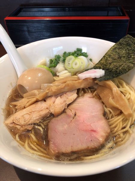 「【限定】追い焼きあごそば900円」@おおぜき中華そば店の写真