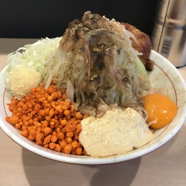 「まぜそば（ミニ）（￥850）」@鷹の目 蒲田店の写真