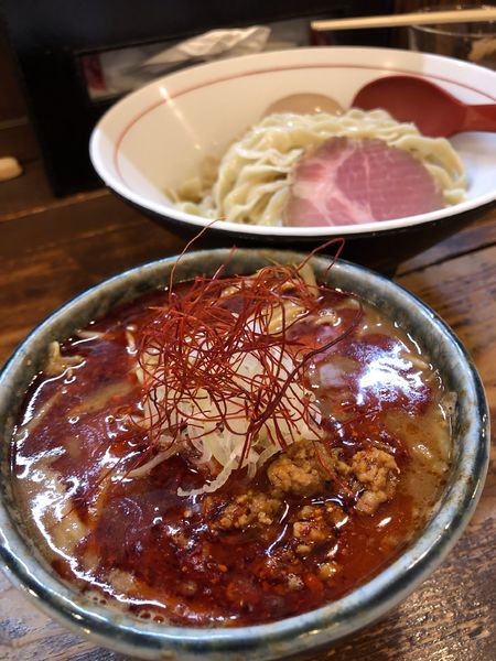 「辛味噌つけ麺　900円」@東京味噌らーめん 鶉の写真