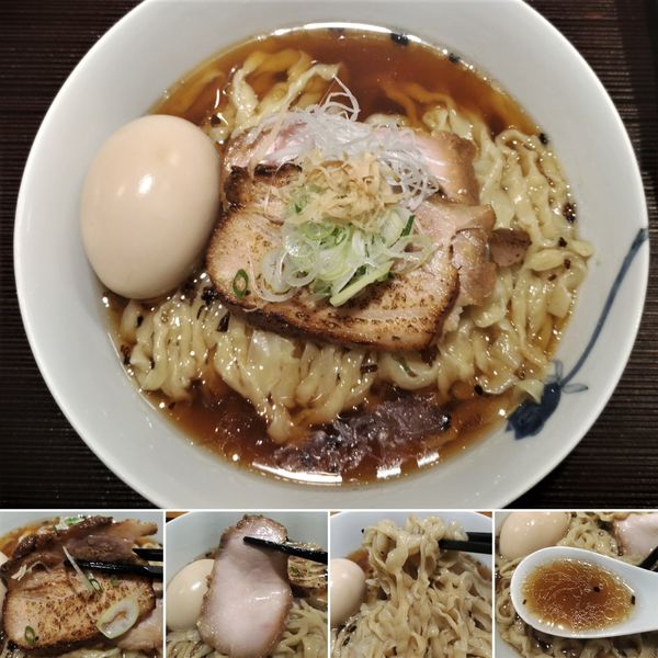「生姜そば(手揉み麺)＋味玉＝1000円」@麺 みつヰの写真